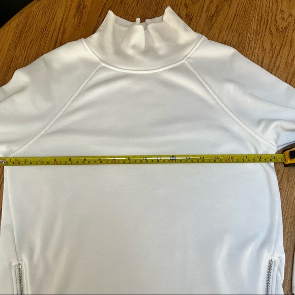 Workshop Off White Cowl Neck Sweater Casual Sweatshirt with pockets Size S - Picture 13 of 14